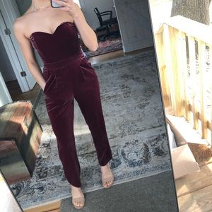 Velour jumpsuit from Express